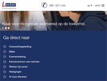 Tablet Screenshot of lectorstudiebegeleiding.nl
